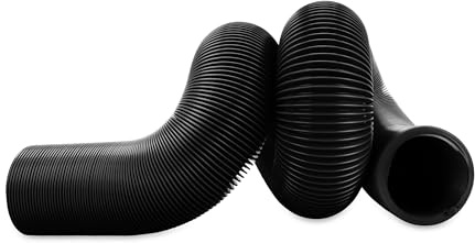 Camco 10-Foot RV Sewer Hose - Great for the Occasional Camper - Crafted of 12 Mils of HTS Vinyl - Compresses to 14-Inches for RV Storage - Black (39601)
