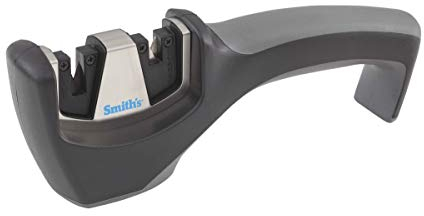Smiths Sharpeners Kitchen IQ Pull Thru Knife Sharpener, Ceramic, Black, one Size