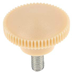 Rändelschraube M6, elfenbein, für Verkleidungsbefestigung, 4 Stück pro Fahrz., ES175, ES175/1, ES250, ES250/1, ES300