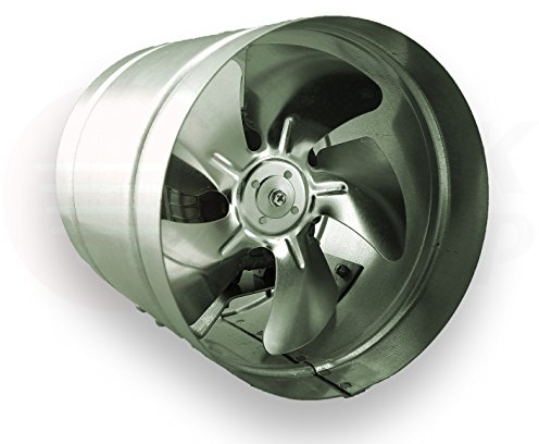 Airroxy Axialer Rohrventilator Ø 315 mm 1350m³/h Rohrlüfter Lüfter Hochdruck Ventilator Abluft Gebläse Metall Radialventilator aRw