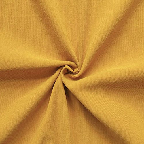 STOFFKONTOR Baumwollstoff Bündchenstoff glatt Meterware Mittel-Grau | 100% Baumwolle Feincord | Breite ca. 140 cm