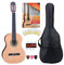 Classic Cantabile AS-861 Konzertgitarre 1/2 Starter-Set (akustische Klassikgitarre, geeignet für Kinder ab 5-9 Jahren, Tasche, Saiten, Noten, Plektren, Stimmpfeife) natur