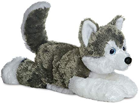Aurora World 31453 - Plüschtier - Flopsie - Husky Shadow, 12 Zoll / 30.5 cm