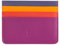 Porta carte di credito colorato in pelle Nappa 6 tasche DUDU Fucsia