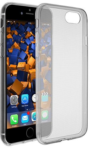 mumbi Hülle kompatibel mit iPhone SE 2022 / SE 2020 / 7 / 8 Handy Case Handyhülle, transparent schwarz