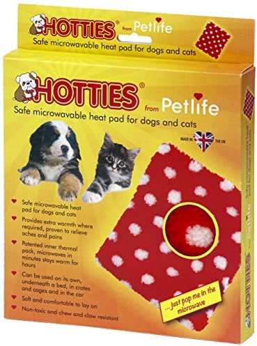 Hottie Petlife Microwavable Pet Warmer With Red & White Polka Dot Cover