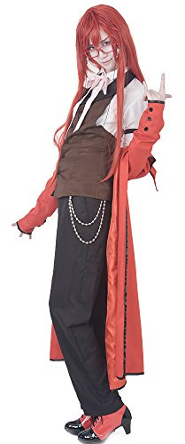 miccostumes Herren Anime Cosplay Kostüm mit Krawatte und Armbändern