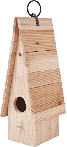 VBS Vogelhaus-Nistkasten Dachhaus Teeny, Fichtenholz, ca. 11x13,5x31cm