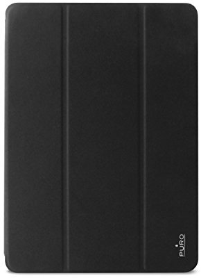 Puro Custodia Protettiva per iPad Air 2, con Funzione Stand up, Cover Posteriore Flessibile, Chiusura Magnetica, Colore Nero