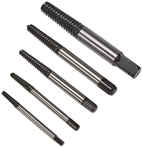 JBM 51496 Extracteur de Goujons Queue de Cochon, Noir, Set de 5 pièces