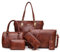 2E-youth Designer-börsen und Handtaschen für Damen, Schultertasche, Henkeltasche, (5A-Braun), Large