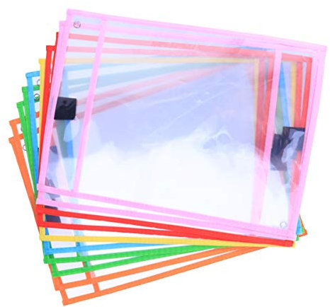 NUOBESTY Dateiorganisator 10st Trocken Abwischbare Taschenhüllen Fall Aktentaschen Rechnung Tasche Ordner Aus Papier Wiederbeschreibbar Id-ordner Kind Dateiordner