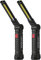 Coquimbo Regalo Hombre Linterna Taller LED Recargable, Linterna Portátil de Trabajo Lámpara de Inspección con Magnética Base y Gancho para Taller Cámping Emergencia(2 Piezas, Negro)