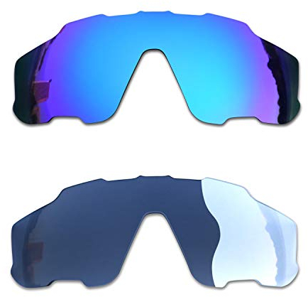 SOODASE Para Oakley Jawbreaker Gafas de sol Azul/Fotocromismo 2 Pares Lentes de repuesto polarizadas