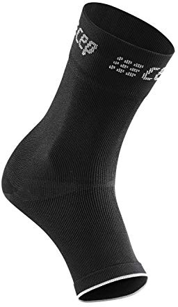 CEP Compression Ankle Sleeve Schwarz - Stabilisierende elastische Sprunggelenkbandage, Größe V - Farbe Black - Grey