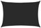vidaXL Sonnensegel Sonnenschutz Windschutz Sonnendach UV Schutz Sonnenschutzsegel Schattenspender Garten Terrasse Balkon 160g/m² Schwarz 2x3m HDPE