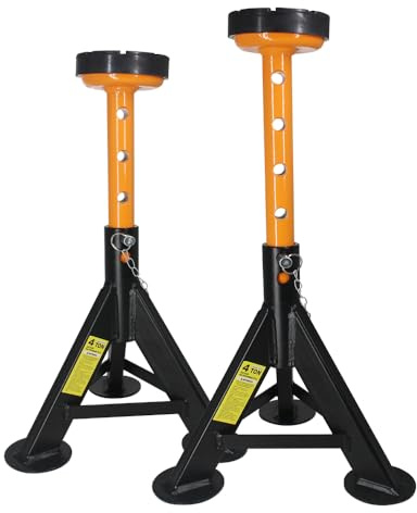 BESTOOL Jack Stands 4 ton, Jack Stand with Security Locking Pins 8,000 lbs Capacity, 2 Pack (Black)