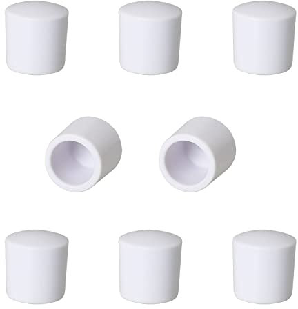 DGBRSM Door Stop Bumper Tips 8pcs White 0.4 Inch Door Rubber Stop Bumper Replacement Stopper Tips Caps Protect Doors & Wall Household Door Stopper Tips Caps