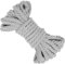 LEREATI Makramee Garn 8mm x 10m Baumwollseil Dicke Baumwollkordel Baumwollgarn, Macrame Cord Geflochten für DIY Handwerk, Basteln, Makramee Wandbehang, Vorhang, Hängepflanze (Hellgrau)