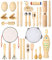JOFLVA Instrument De Musique Enfant, 29 PCS Ensemble De Jouets Musicaux Bois, Instrument De Musique Bebe, Instruments De Musique Jouets Percussions Enfants Set, Jouet Musical Enfant Pour Enfant 3 Ans.