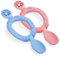Vicloon 2PCS Cucchiaino Svezzamento, 2 in 1 Cucchiai per Neonati in Silicone, Cucchiai per Apprendimento con Impugnatura Antiscivolo, Consigliato da Esperti di Svezzamento, per Bambini Fase 1 + Fase 2
