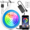 CXhome RGB Unterwasser LED Licht Multi Farbwechsel, 12V Poollampe LED Unterwasserlicht App-Steuerung LED Poolbeleuchtung RGB, Poolscheinwerfer Unterwasser mit 5M Kabel &Transformator(Gleich 120W)