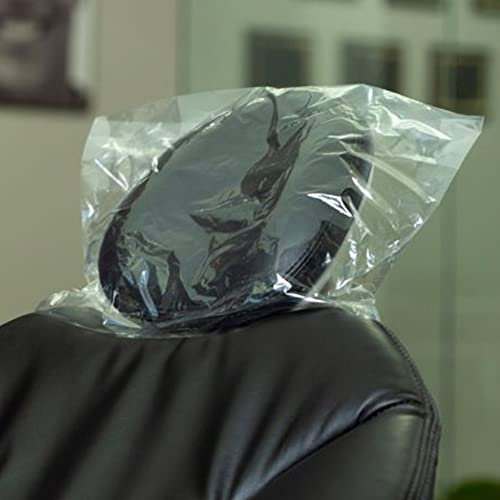 Kopfstützenbezüge für Zahnarztstühle, Kopfschutz für Kieferorthopädie und Kosmetik, Einweg & Transparent, 35,6 cm L x 25,4 cm B, 250 Stück/Box