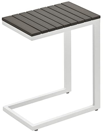 Gartenfreude Tavolo in Alluminio Grigio Scuro/Bianco