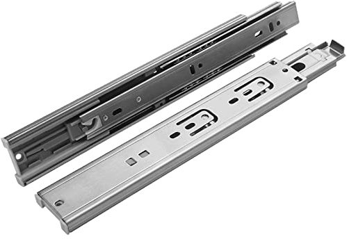 Tudere Schubladenauszug Auszüge für Schubladen Laufschienen für Schubladen Teilauszug inkl. Schraubenset Schubladenführungen,Seitenmontage 1 Paar(20in/50cm)