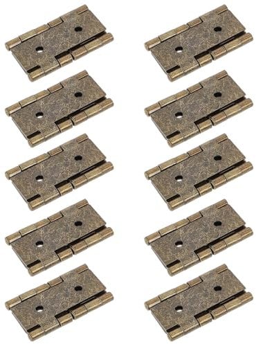 OSALADI 10 Pièces Double Charnière De Porte Et Fenêtre Charnière À Ressort Charnières Pour Boîte En Bois Charnières Pour Portes D'Armoires Charnières Superposées Charnières D'Armoire En