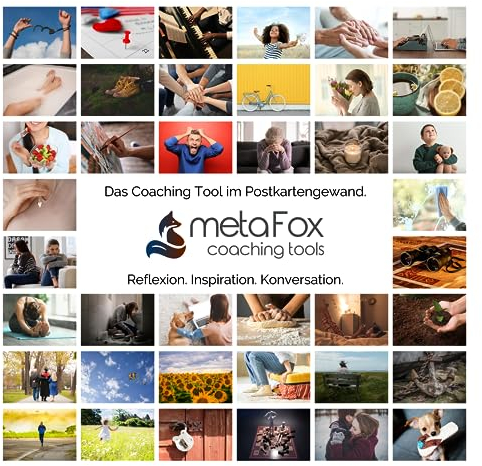 metaFox - 'Trauerbegleitung' - 52 Coaching Karten für die Trauerbegleitung, Coaching Tools um Verlust & schwierige Emotionen zu verarbeiten - Therapiekarten für Trauerbegleiter und Therapeuten
