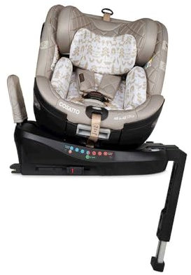 Cosatto All in All Ultra 360° Swivel Spin All Stage iSize Autositz - Gruppe 0+123, 0-36kg, 0-12 Jahre, 40-150cm, ISOFIX, ERF, R129 konform, Anti Escape (Whisper)