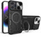 Yiscase Case fit for iPhone 11 Pro with Rotatable Ring Holder | [Compatible with MagSafe] Shockproof Case with Slide Camera Cover | Magnetic Case for Car Mount | Black