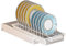WHAPELQ Organiseur de placard extractible en acier inoxydable, organiseur d'assiettes pour placard de cuisine, étagères coulissantes multifonctionnelles pour assiettes et couverts, solution de
