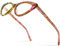 MUTYNE Acetat-Brillengestell für Damen, Cat-Eye-Brille, Cateye-Brille, bunt, Einheitsgröße