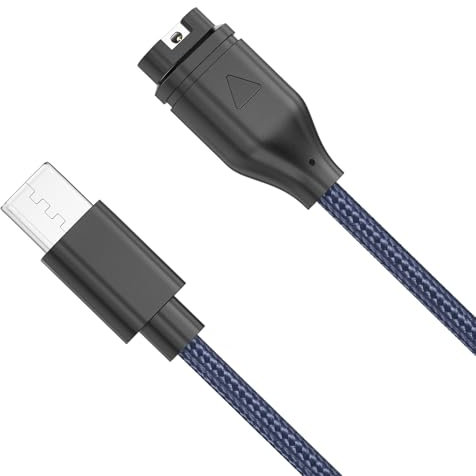 Nylon Charger Cable compatible with Garmin Watch Charger Cable (USB-C)