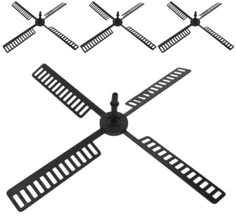 Kichvoe 4 Stück Windmühlenblätter Aus Kunststoff Wetterfestes Ersatzteil Für Garten Windmühle Solar Windmühlenteile Zubehör Für Außenbereich