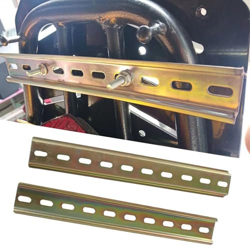 DFFMQSJ Motorcycle Frame Mount Bracket Accessory Set - Aluminium Silver - Rear Luggage Rack, Side Luggage Case Fasteners, Trunk Pannier Screw Bolts, Lock Support (Base Plate Mounting)