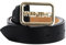VALENTINO Around Plaque Buckle Belt W95 Nero/Oro - kürzbar