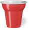 Generico 500 Bicchieri plastica CAFFE' da 70 cc | VARI COLORI | bicchierini da caffè 70ML bicchieri caffè colorati MADE IN ITALY (Rosso)
