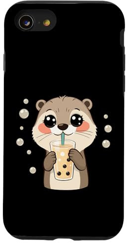 Hülle für iPhone SE (2020) / 7 / 8 Süßer Otter mag Bubble Tea