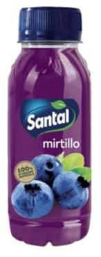 Succo di Frutta Santal Mirtillo Zero Zuccheri Aggiunti 6 Bottiglie Pet da 250 ml