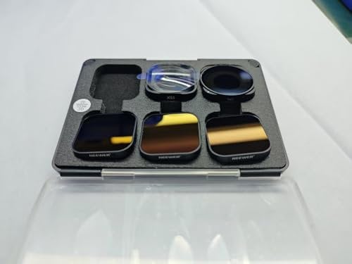 NEEWER Set Filtri ND (4pz) con Obiettivo di Ingrandimento 15X, Filtro ND8 ND16 ND32 CPL + Lente Ravvicinata per Fotografia Macro, Accessori Action Cam Compatibile con GoPro Hero 13 12 11 10 9,FL-GP25
