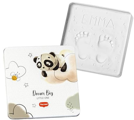 Tiny Love Magic Box Quadrata, Scatola Ricordi Neonato, Impronta Mani e Piedi Neonati, Kit impronte neonato, Testato Dermatologicamente, Idea Regalo Neonato, Regalo Nascita, Tiny Creations
