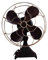 MAGICLULU Rustic Vintage Fan Iron Standing Fan for Home Bedroom Decor Photo Prop Model