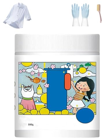 Hyper Concentrated Strong Stain Remover Powder, 500g, Hochkonzentriertes Waschmittel, Natürlicher, Auf Wasserstoff Basierender Waschmittelverstärker, Ntfernen Sie Alle Arten Von Flecken (1 PCS)