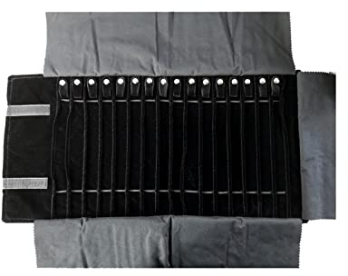Stxdynjy Astuccio Arrotolabile per Gioielli, Grande capacità, Multifunzionale, Portatile, Organizer per Collane