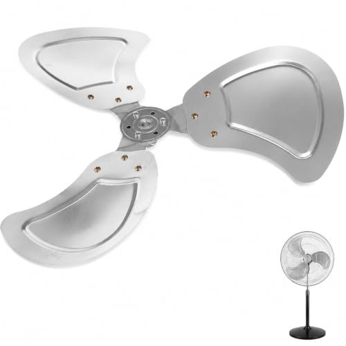 BESTYASH Aspas Metálicas de Aluminio para Ventilador Industrial de Pie, Recambio Silencioso Fácil Mantenimiento, Adecuado para Espacios Comerciales Grandes