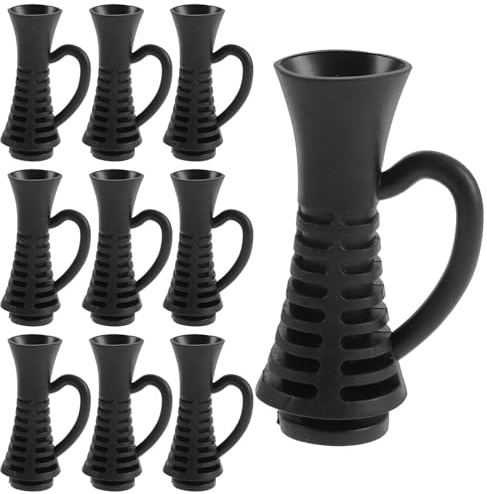 YARNOW Protector de Cable Funda Protectora para Secador de Pelo 10 Piezas para Cables de Plástico Negro, Alivio de Tensión, Resistente al Calor y Reparación de Secadores Peinado