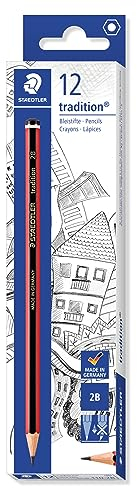 STAEDTLER 110 Tradition Bleistift Zedernholz 2B 12 Stück